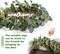 20-inch Green Eucalyptus Wreath with "Welcome" Sign – Front Door Decor